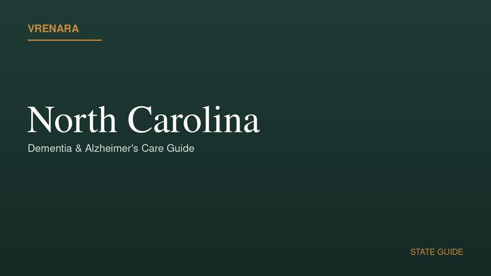 Vrenara North Carolina Dementia Care Guide cover