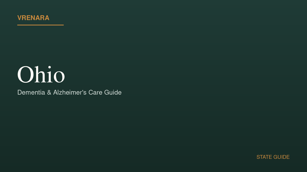 Vrenara Ohio Dementia Care Guide cover