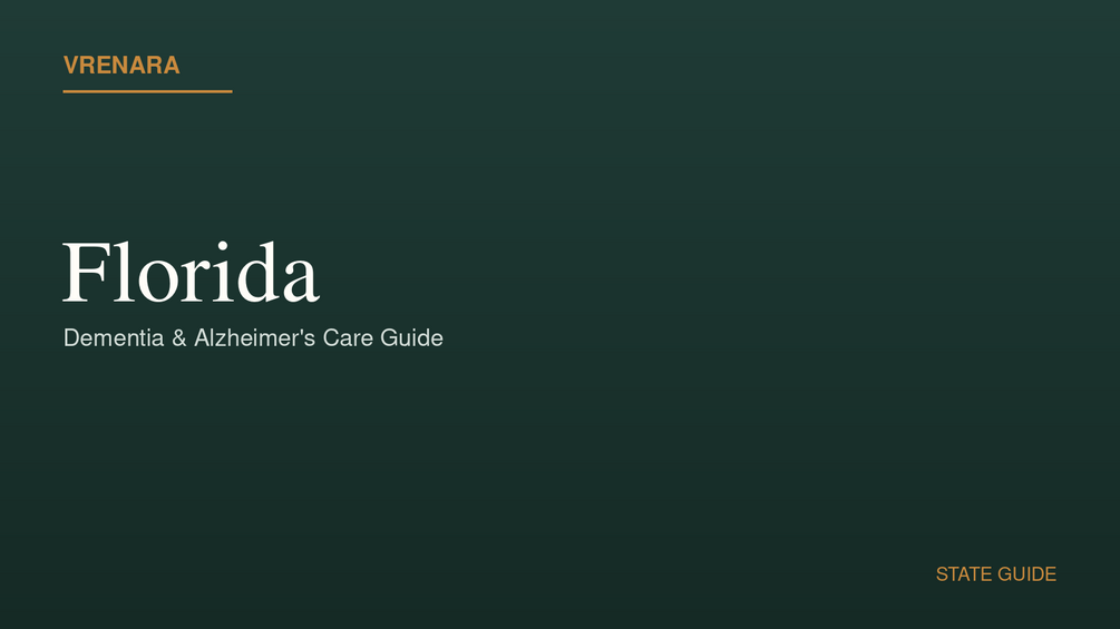 Vrenara Florida Dementia Care Guide cover